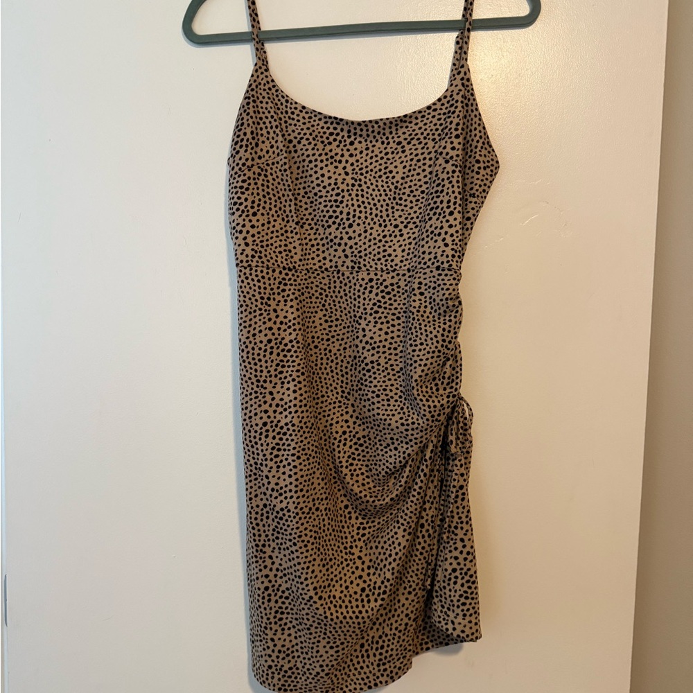 Leopard Print Sleeveless Dress